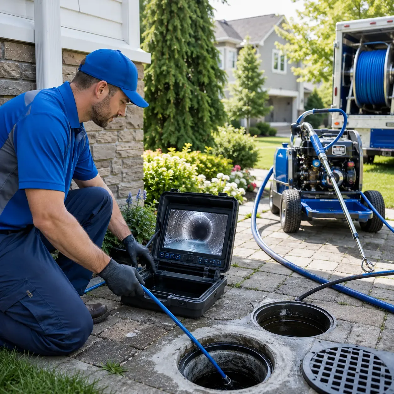 Outdoor drain cleaning professionals serving Wells, ME