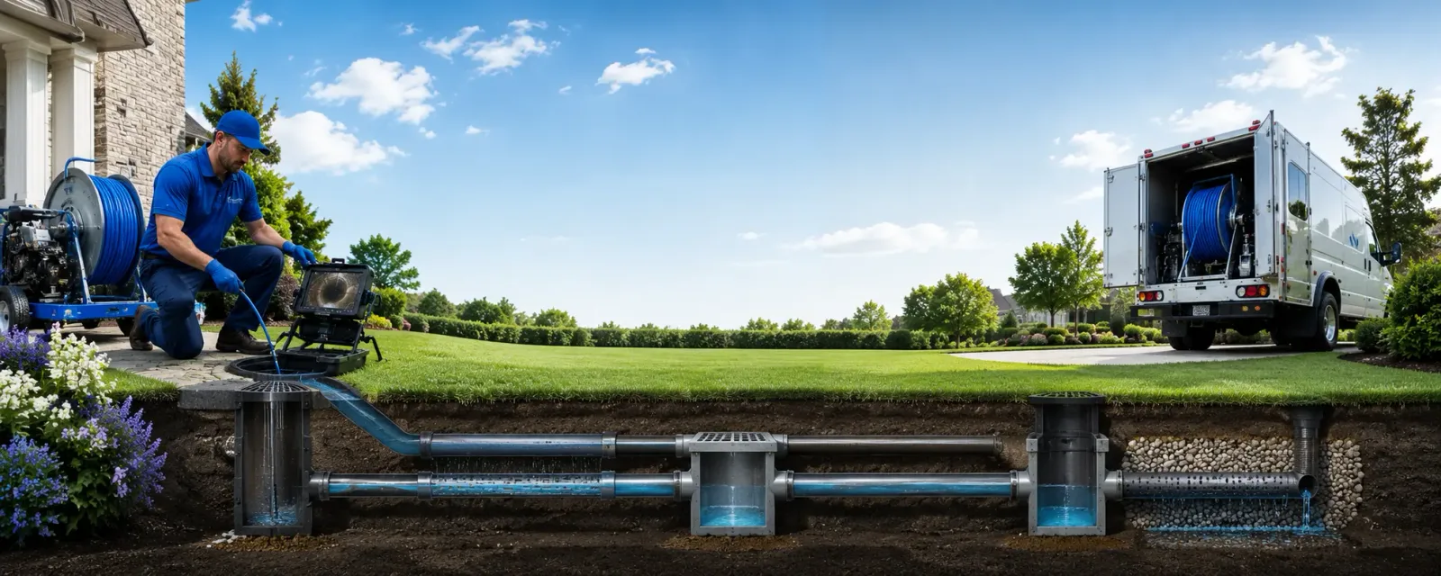 Outdoor drain cleaning information for Wells, ME